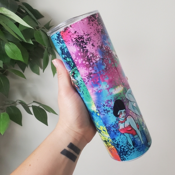 Beetlejuice Colorful Tumbler 20oz Stainless Steel New - Picture 3 of 10